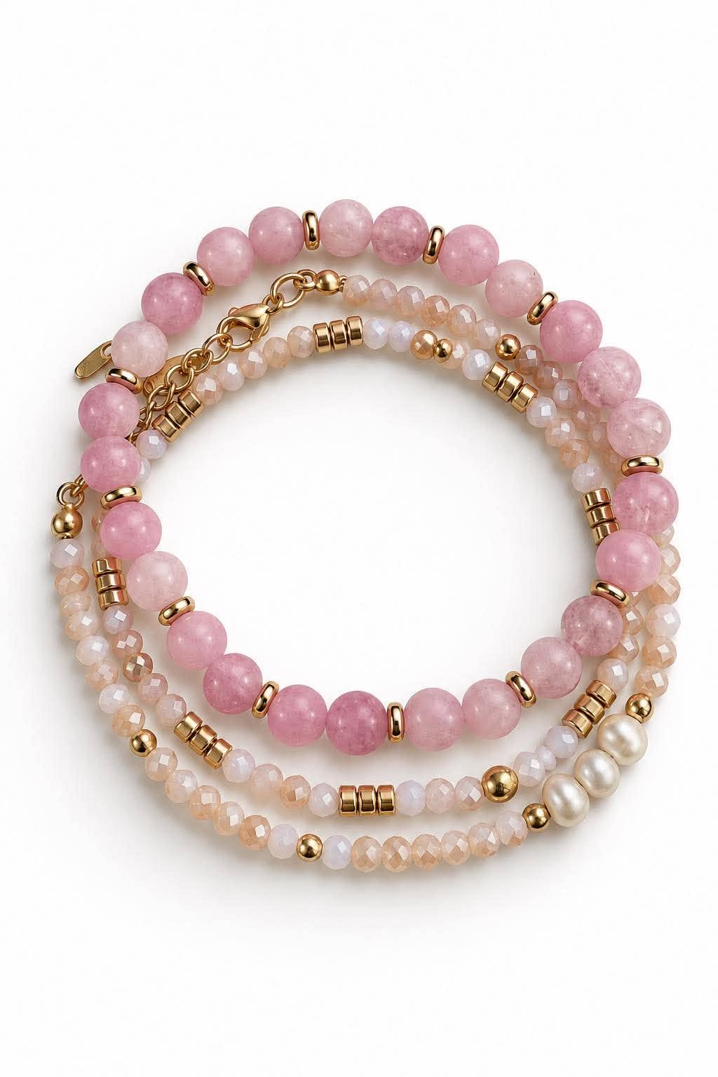 Armband GISELE Rose – Set mit 3 Stk
