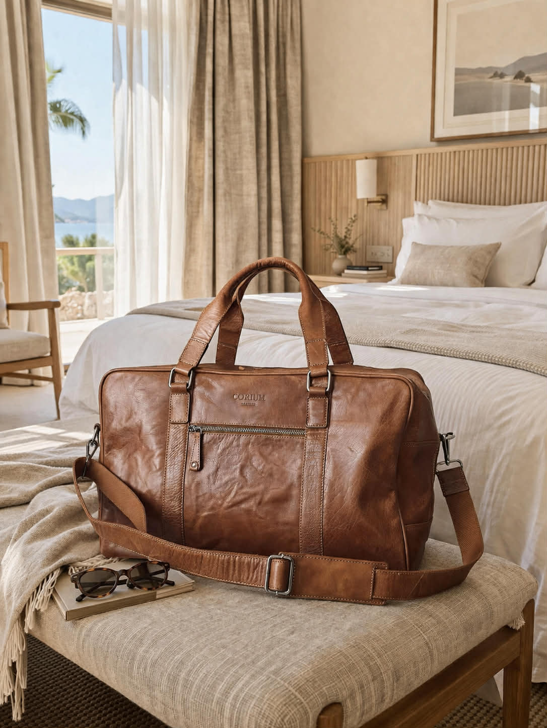 Weekendtasche Brooklyn - Cognac