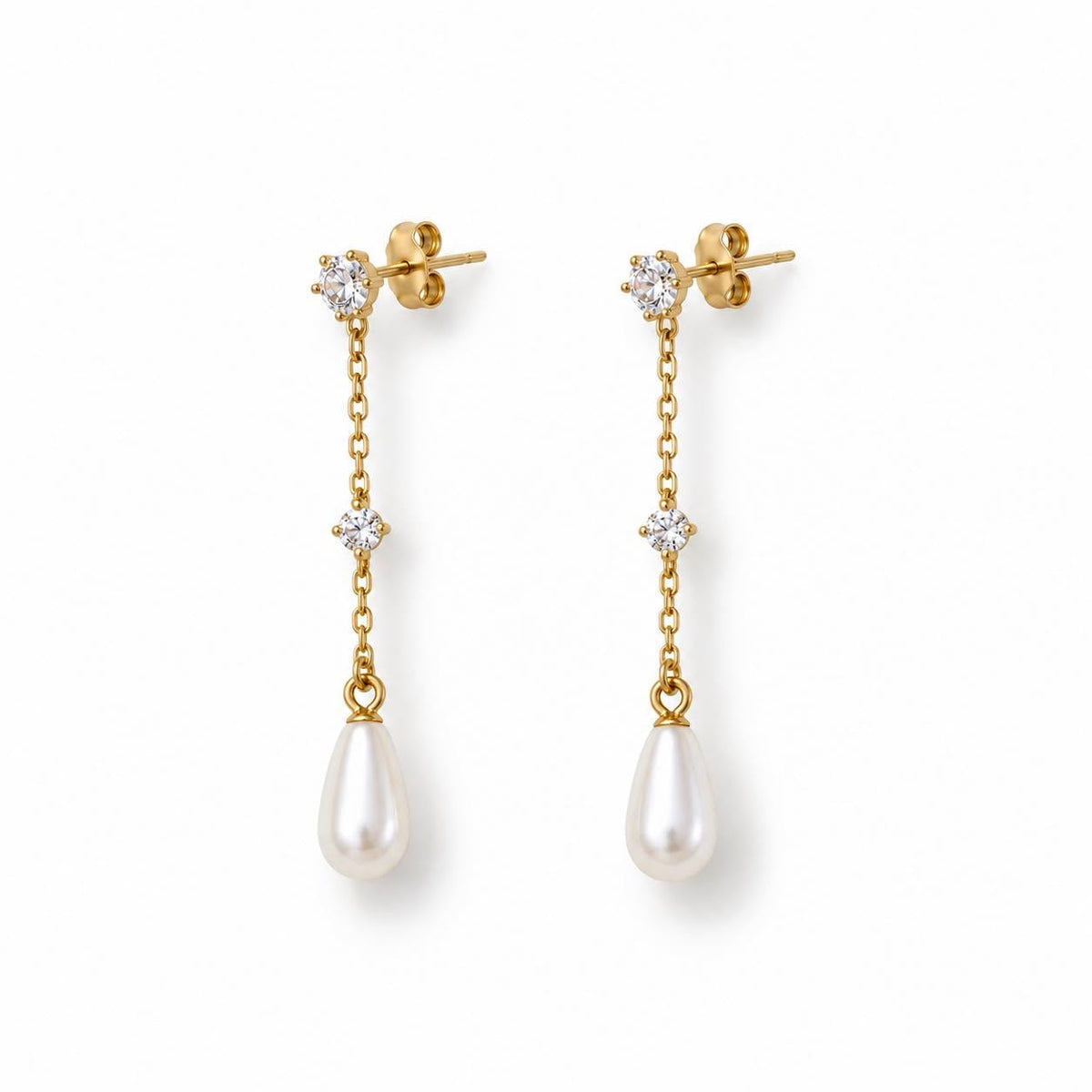 Ohrringe Mischa 18K vergoldetes Sterling-Silber