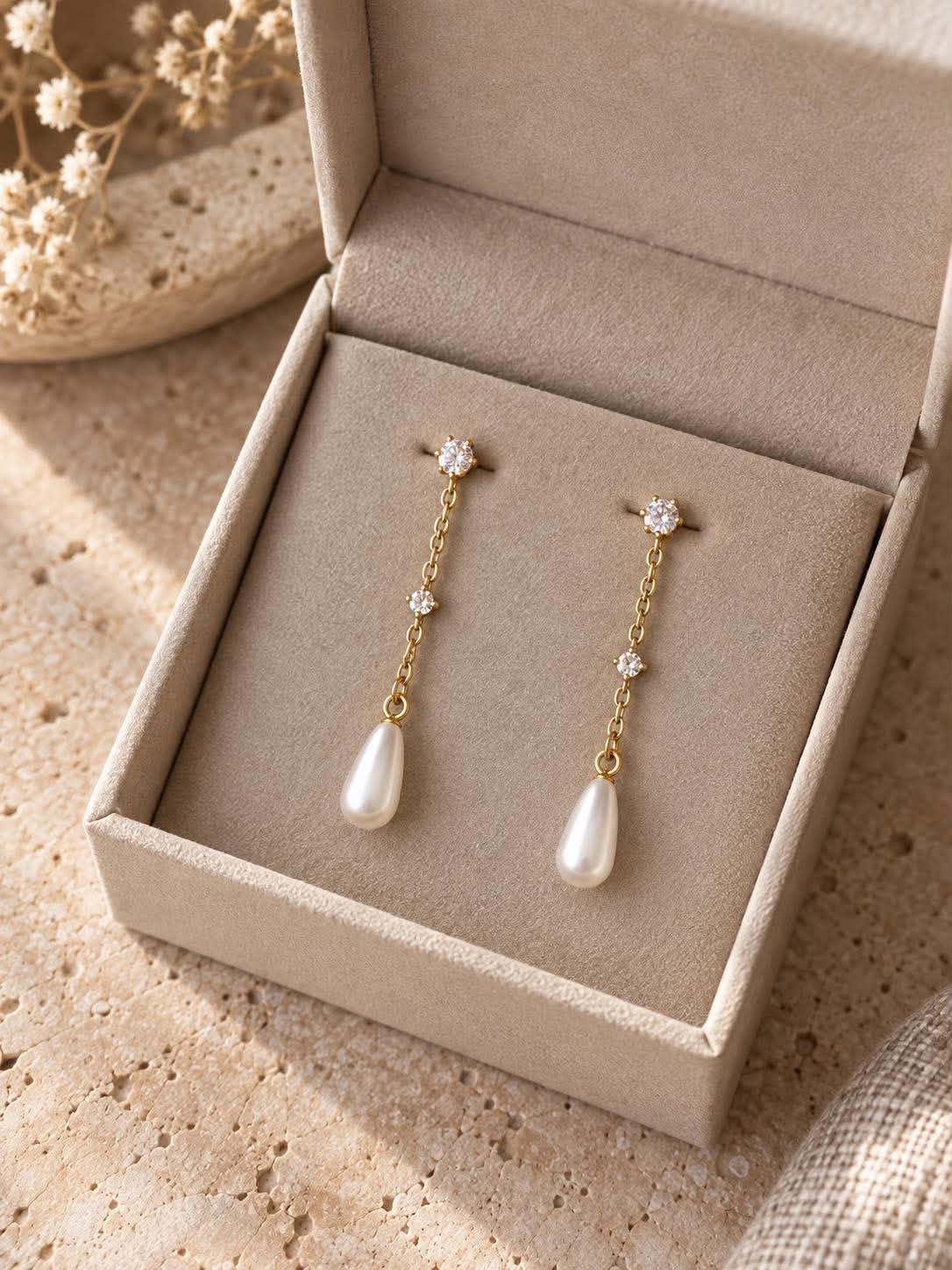 Ohrringe Mischa 18K vergoldetes Sterling-Silber