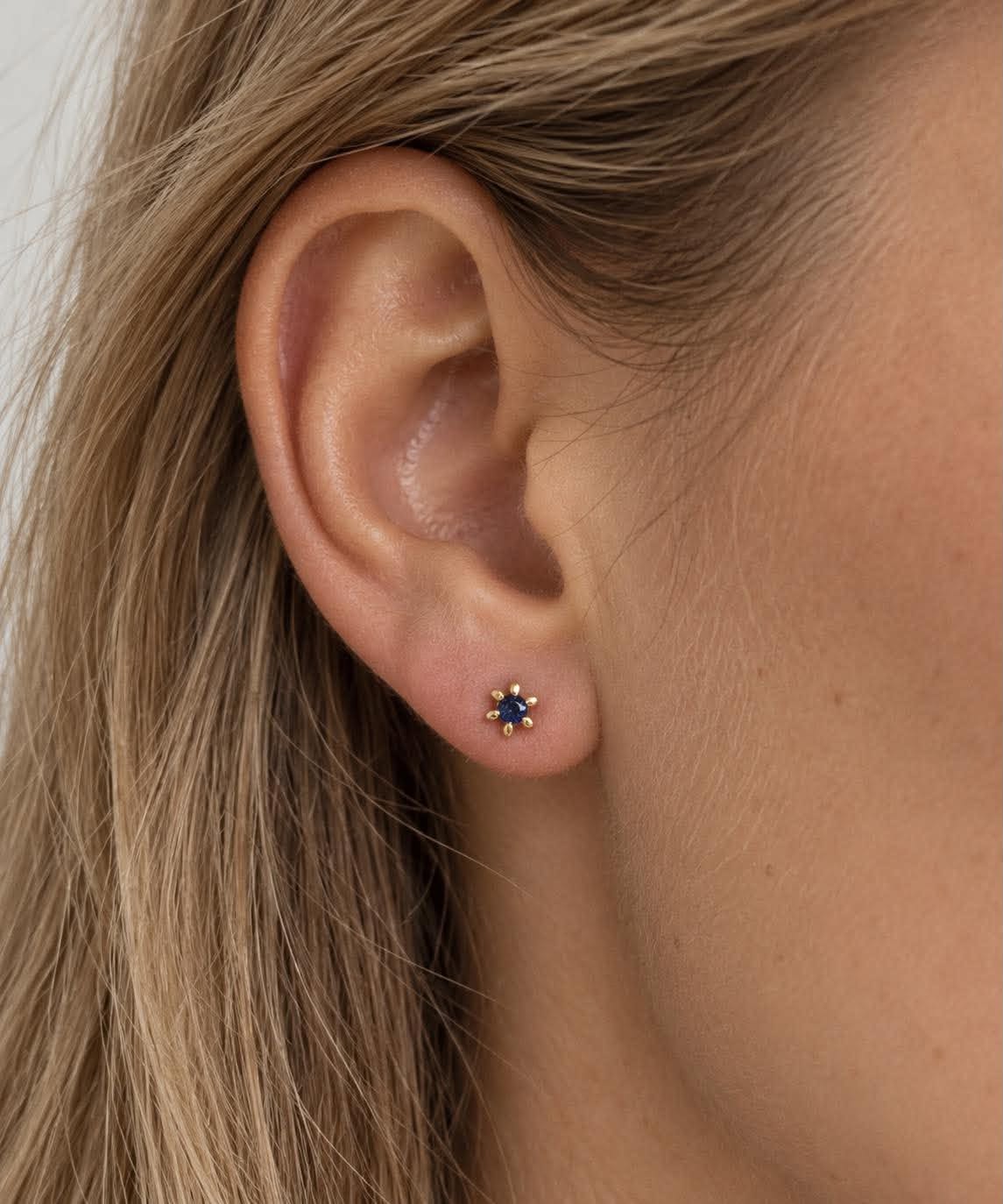 Ohrstecker GIA - Royalblau