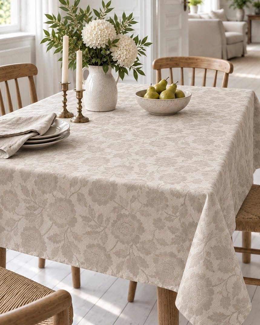 Dug JACQUARD flower - Sand