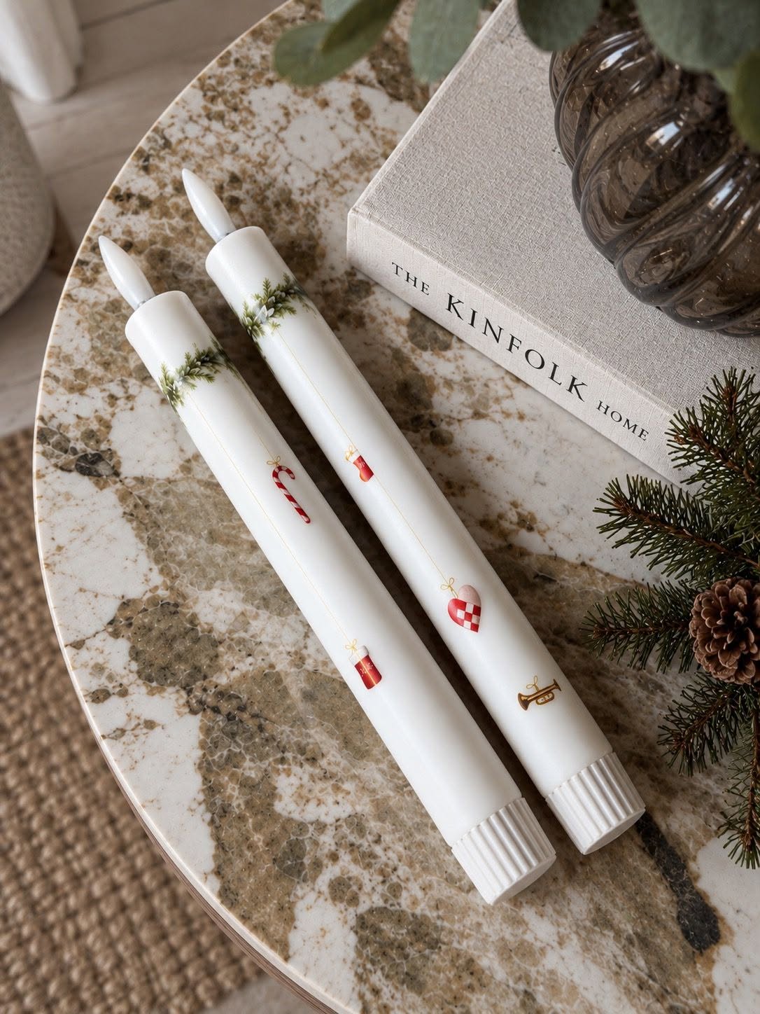 LED-Stabkerzen 2 Stk. - Weihnachten