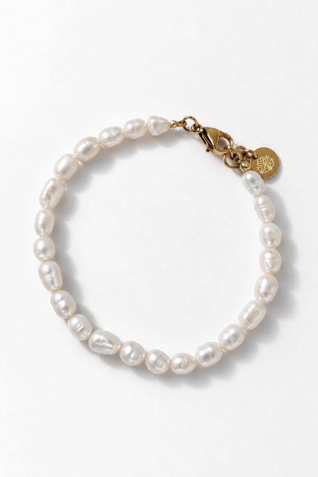 Armband Beate vergoldet - Wasserfest