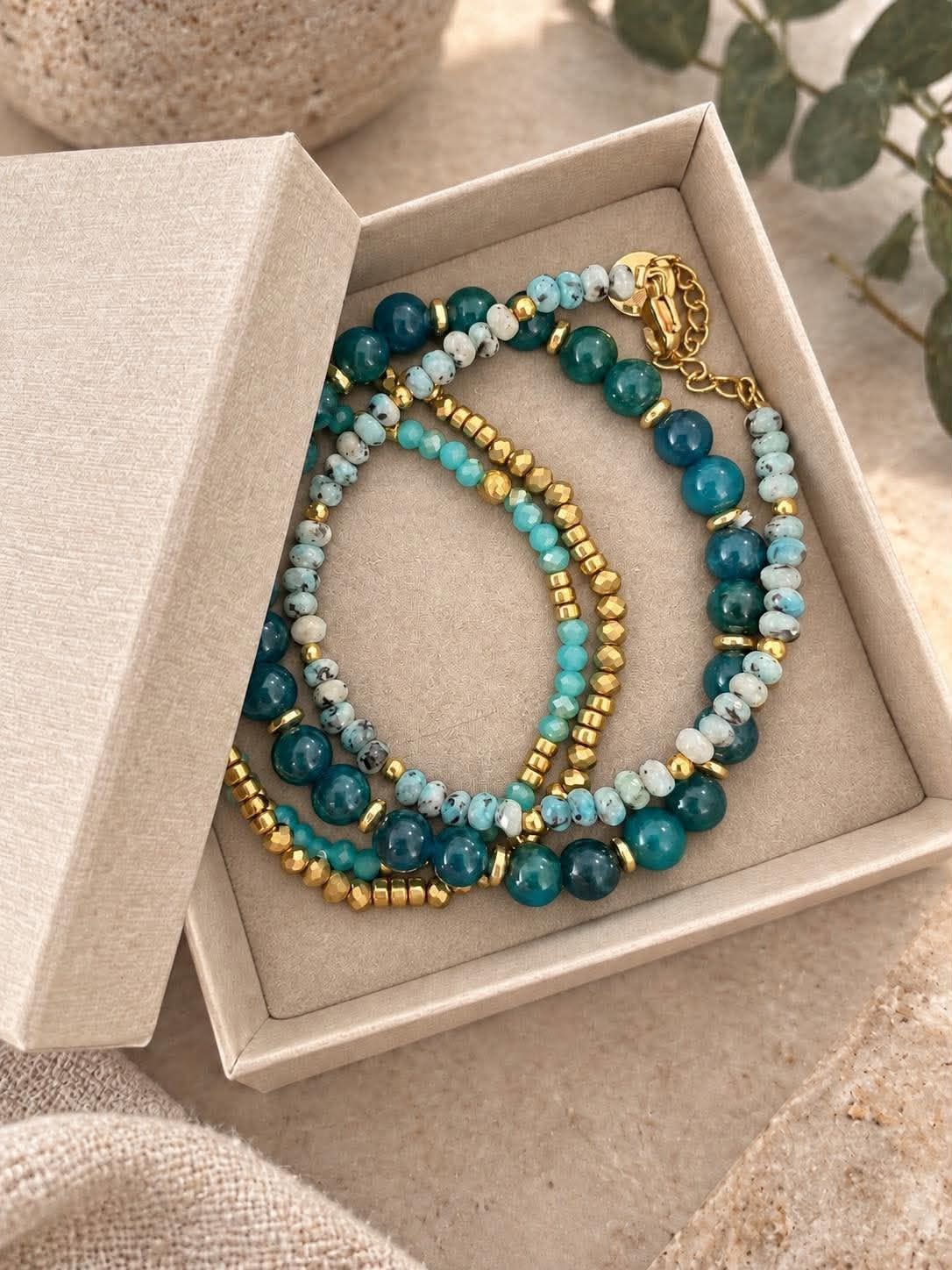 Armband Sea Green – Set mit 4 Armbändern