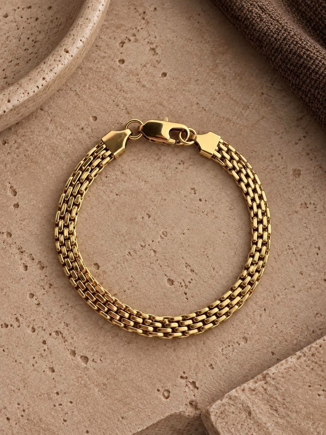 Armband Nelly vergoldet 17 cm - Wasserfest