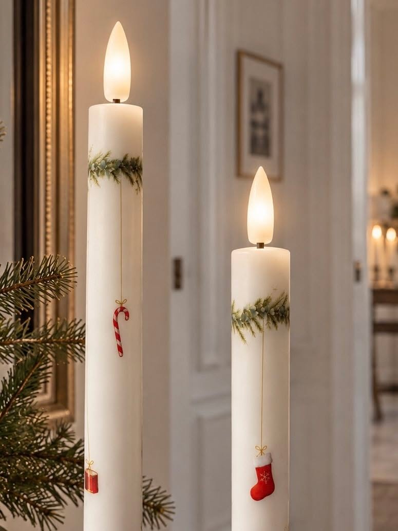 LED-Stabkerzen 2 Stk. - Weihnachten