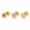 Mix Box GIA Braun, Rosa, Klar 18K vergoldet
