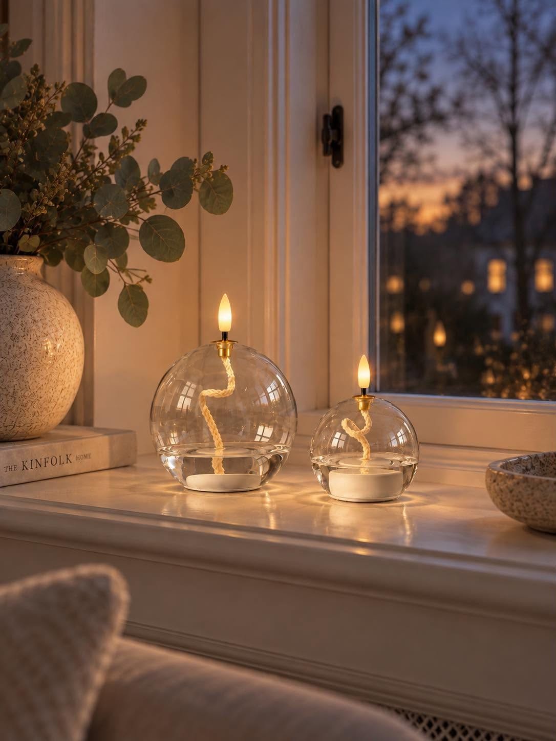 Öllampe mit LED-Licht