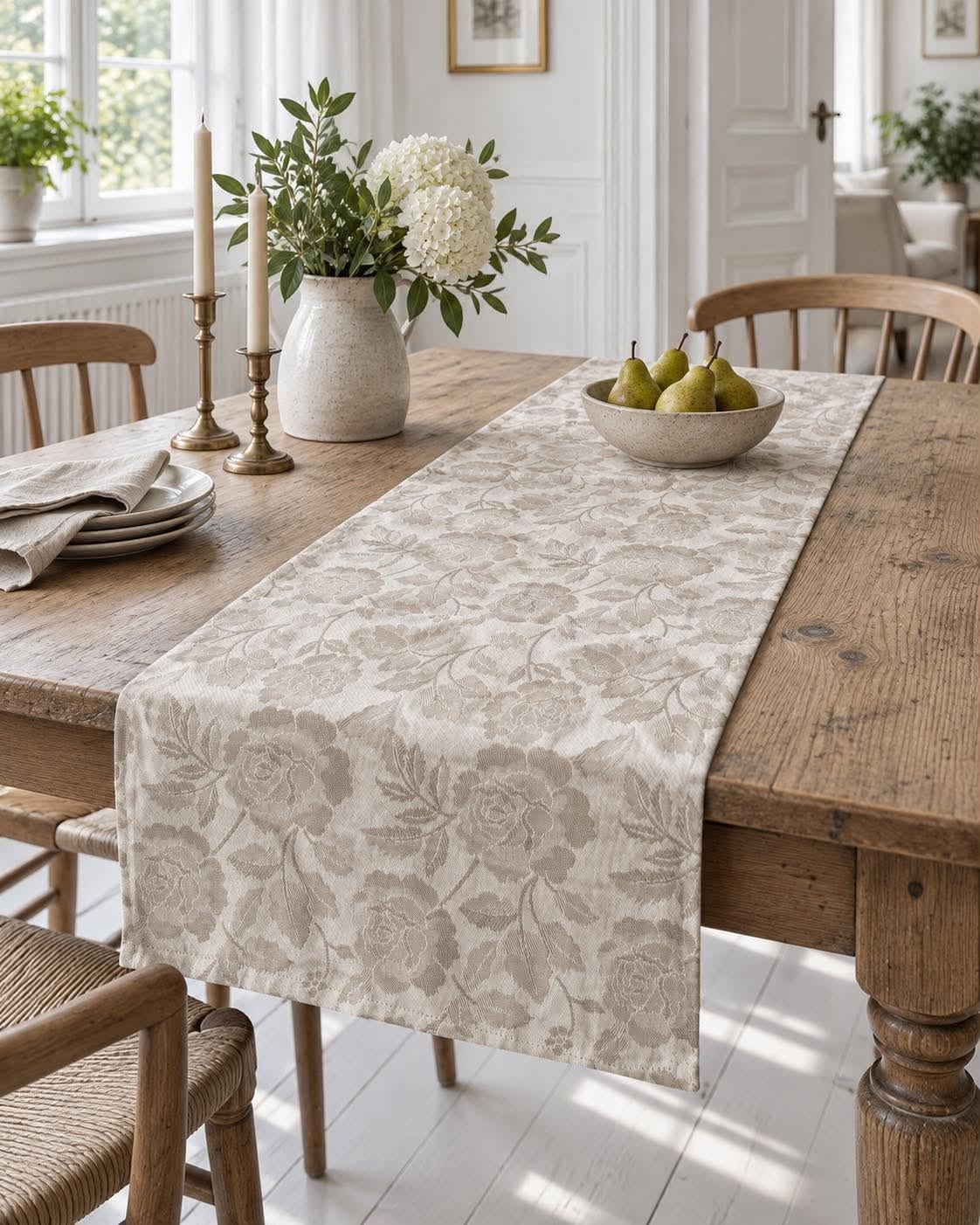 Tischläufer JACQUARD Sand