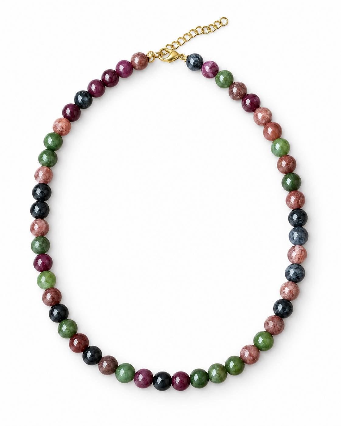 Halskette Mary Emerald/Berry Mix