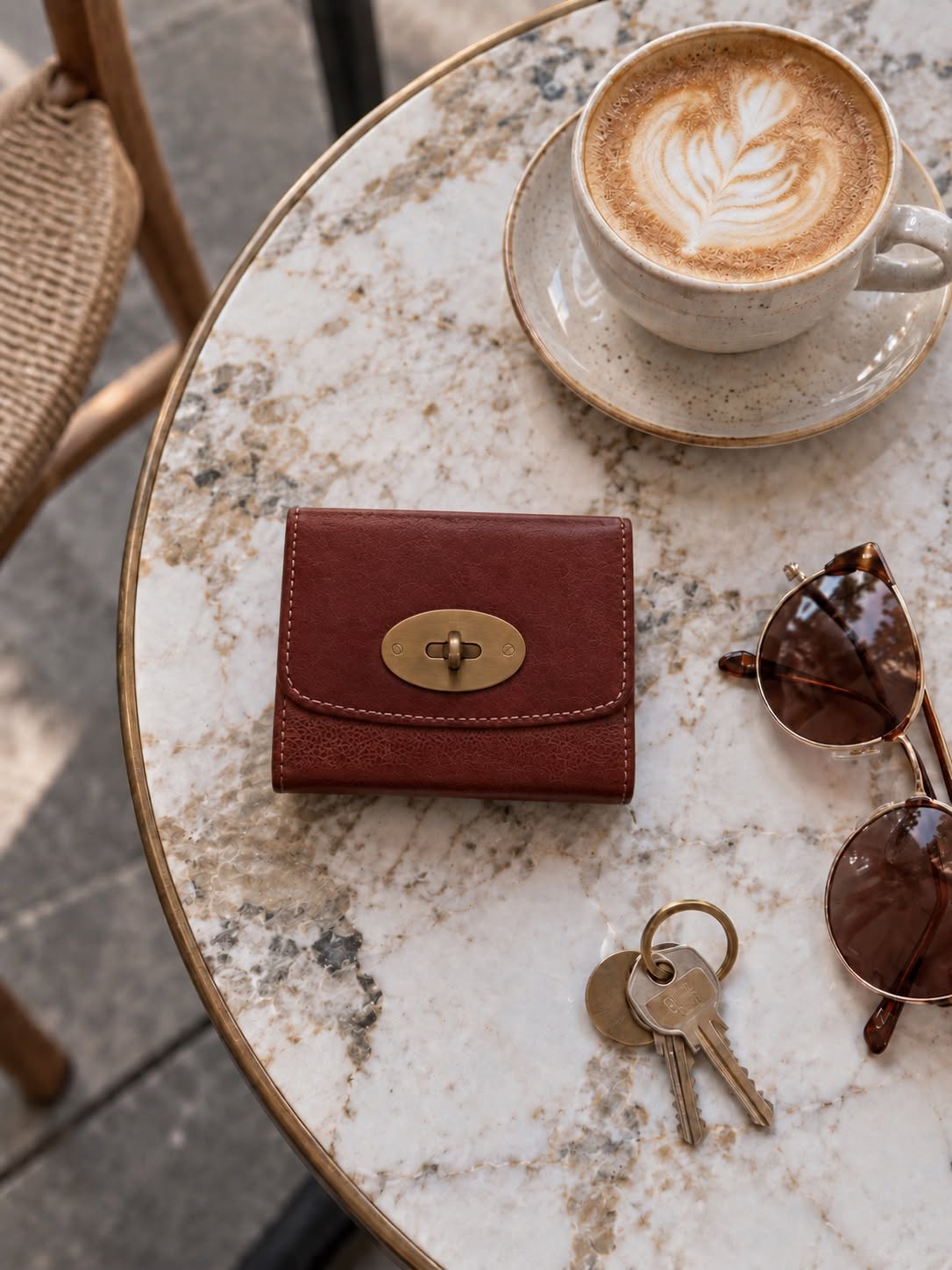 Geldbörse Saya Small - Cognac