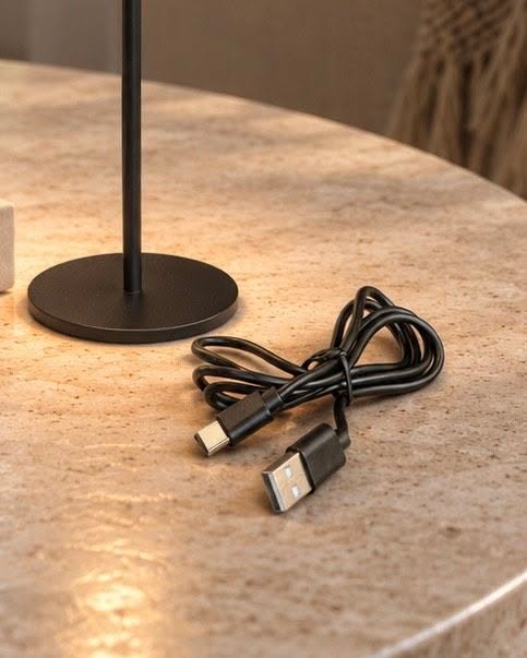 LED Tischlampe wiederaufladbar – Black