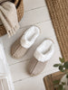 Hausschuhe Beige / Weiß