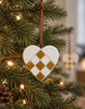 Weihnachtsherz Anhänger - Keramik