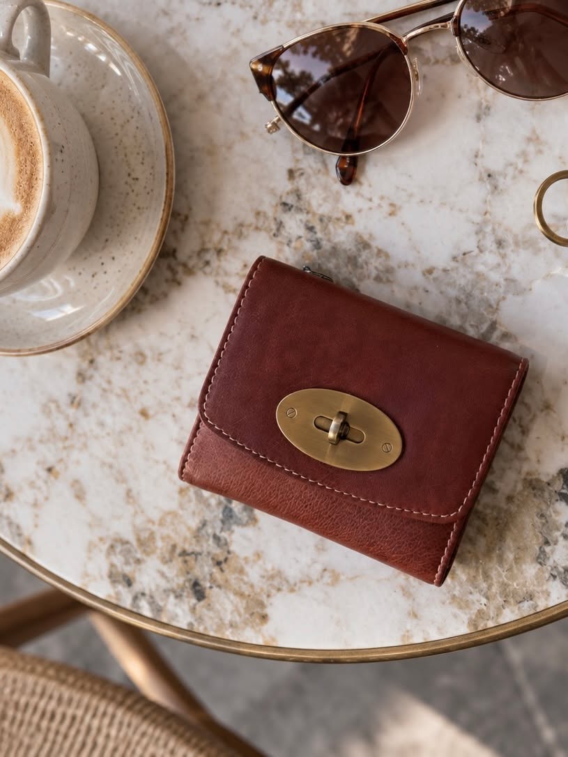 Geldbörse Saya Small - Cognac