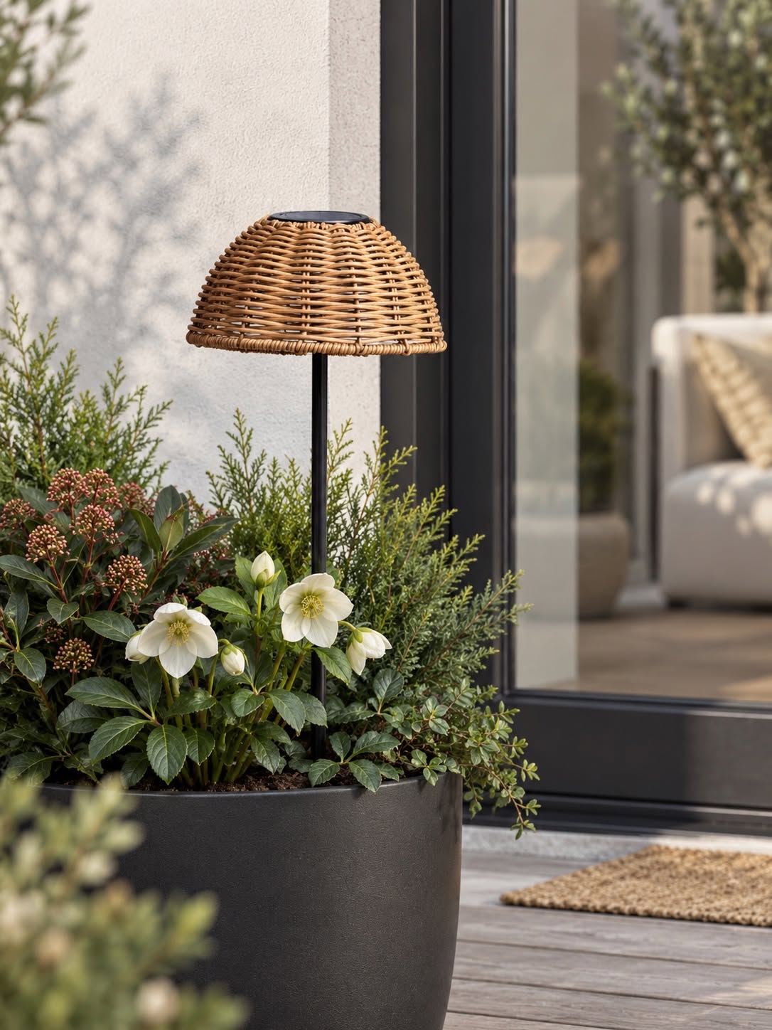 Solar-Gartenlampe LINA auf Stab