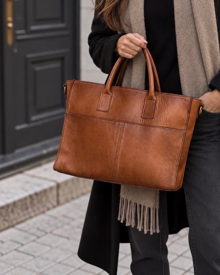 Arbejdstaske Tori - Walnut