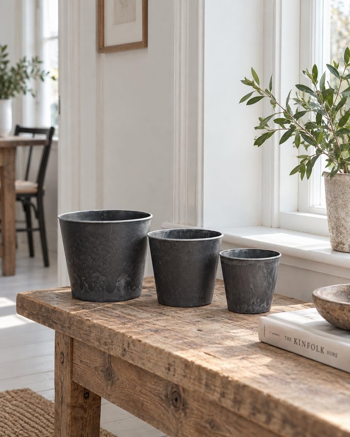 Topf im Beton-Look - Mittel