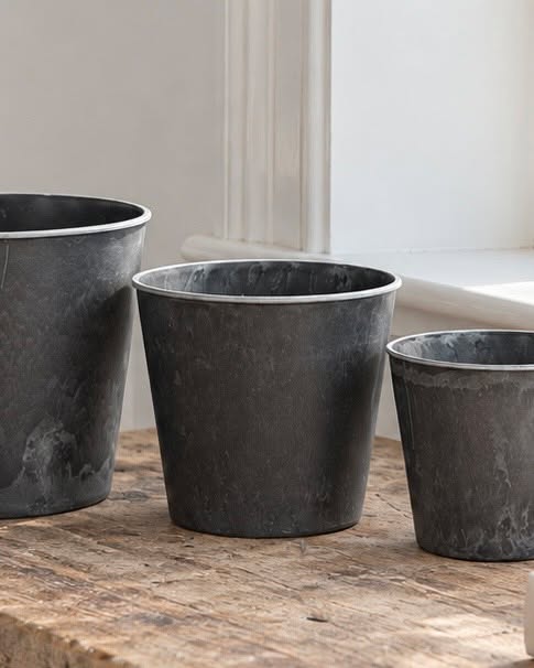 Topf im Beton-Look - Mittel