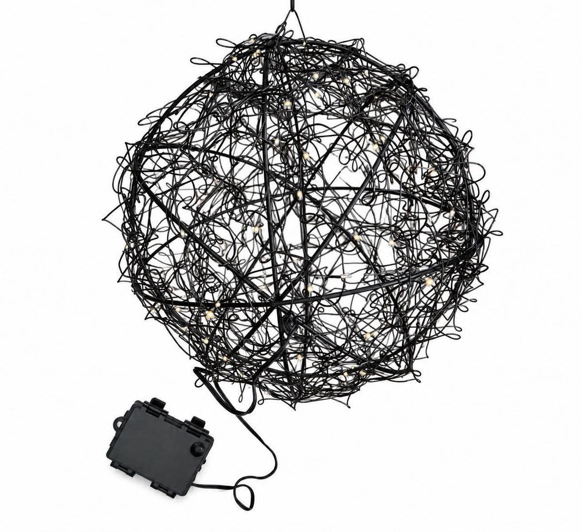 LED-Kugel für draußen - Schwarz