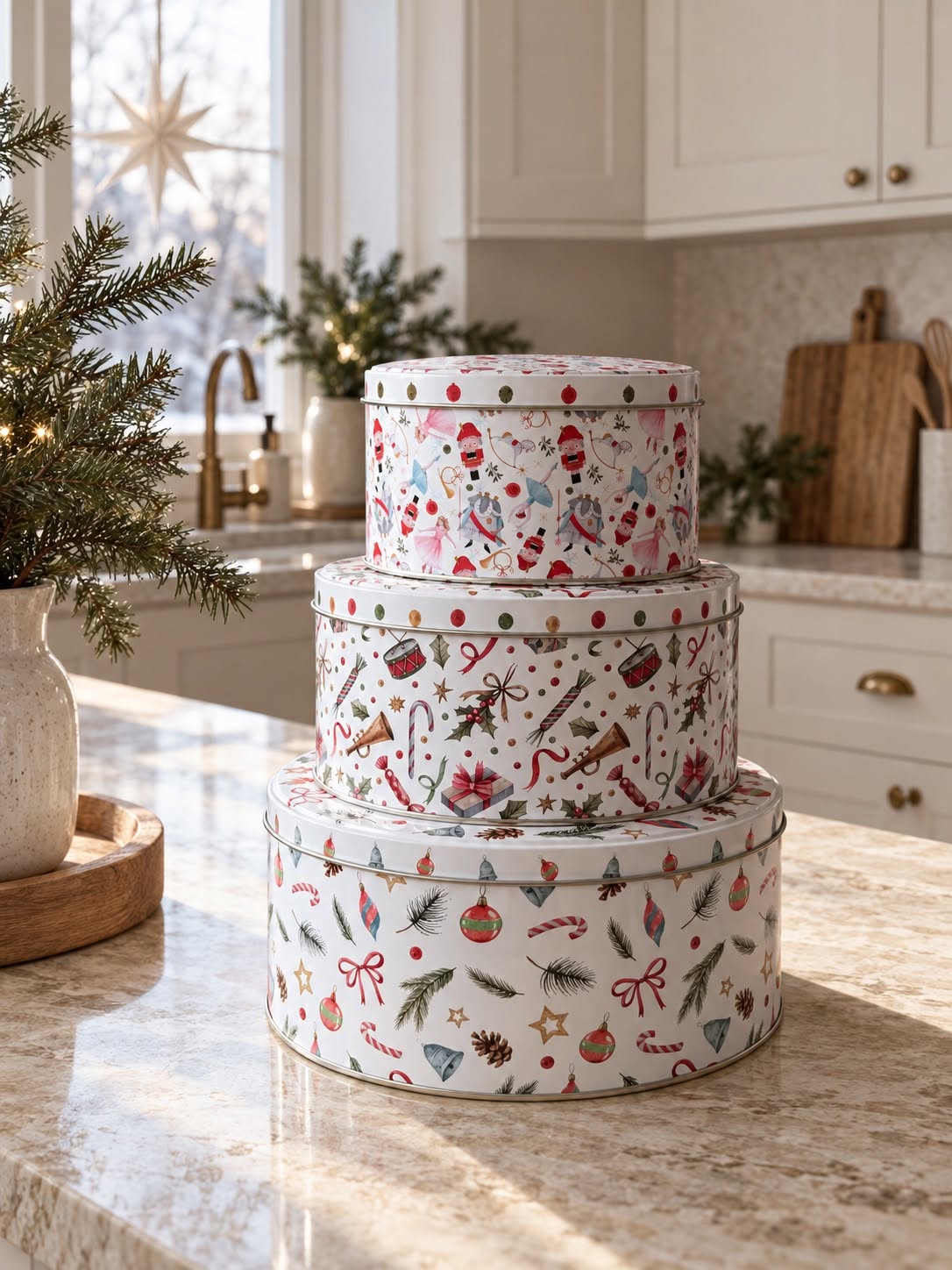 Kagedåser – Julemotiv