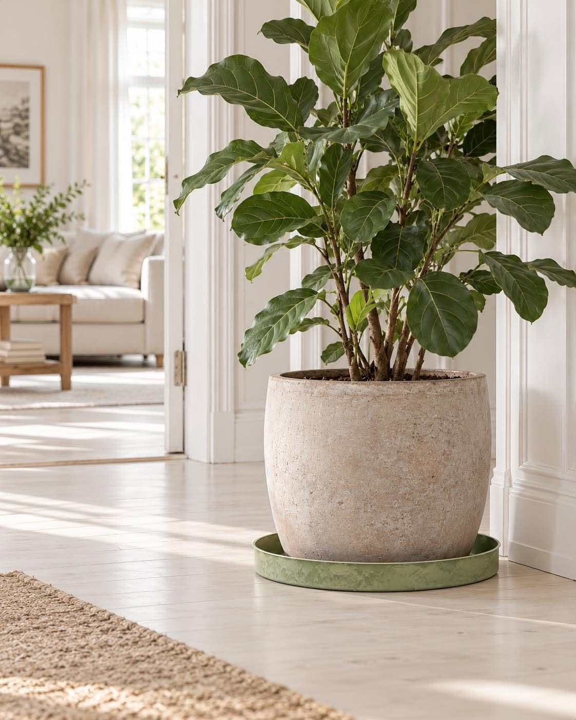 Tablett Beton-Look – Groß – Grün