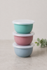 Schalen mit Deckel PASTEL – Set mit 3 Schalen