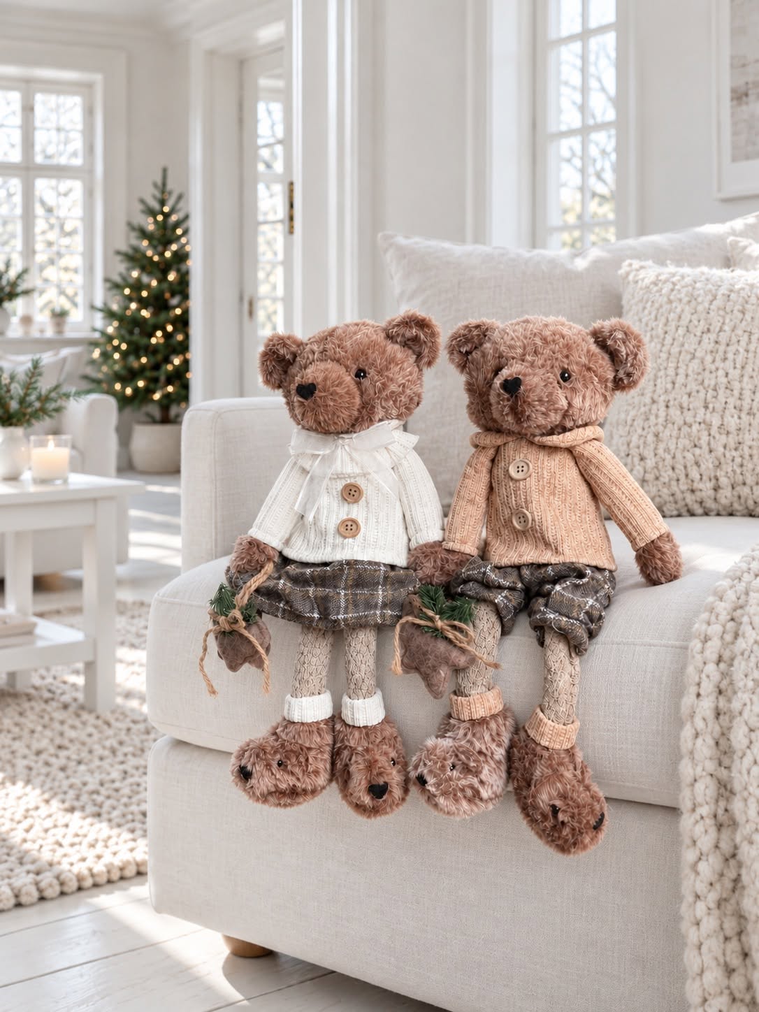 Weihnachtsbär Junge – braune Weihnachtsfigur