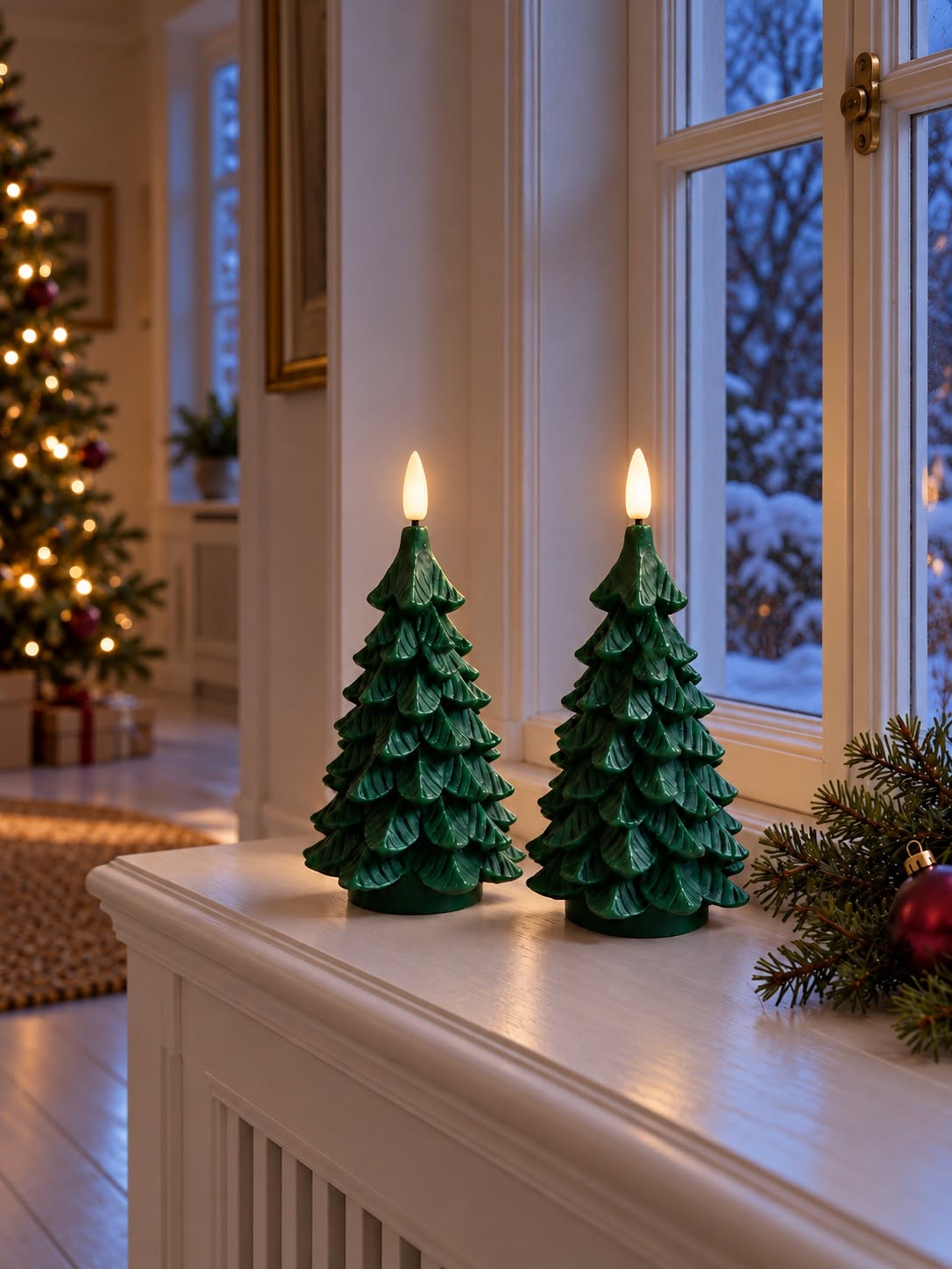 LED-Weihnachtsbäume - 2 Stk