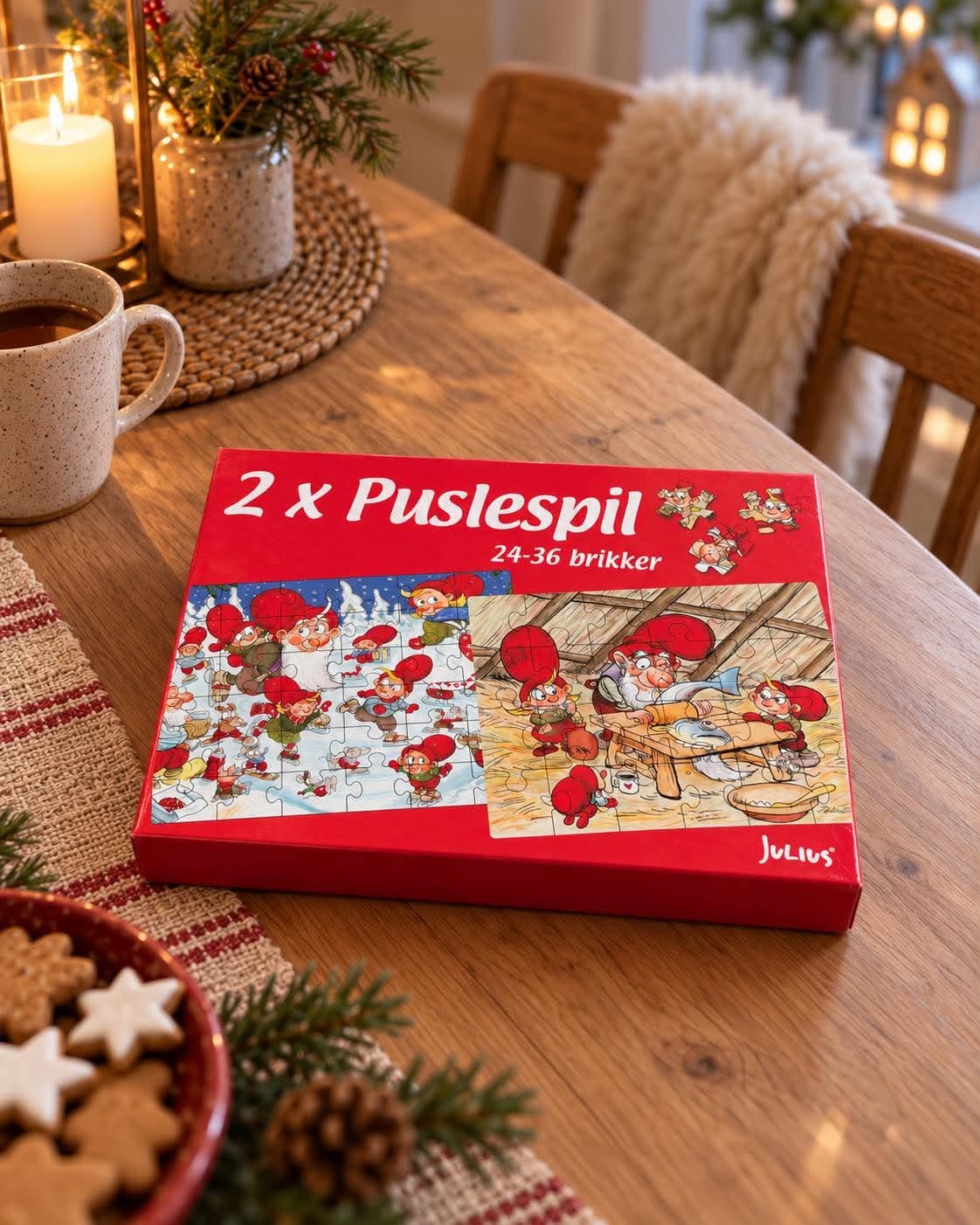 Box mit 2 Puzzles – Weihnachtsthema