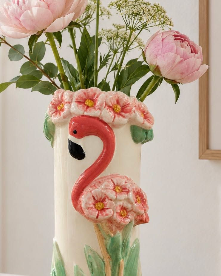 Vase Flamingo – Keramik