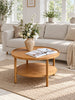Couchtisch mit Ablage – Eiche und MDF
