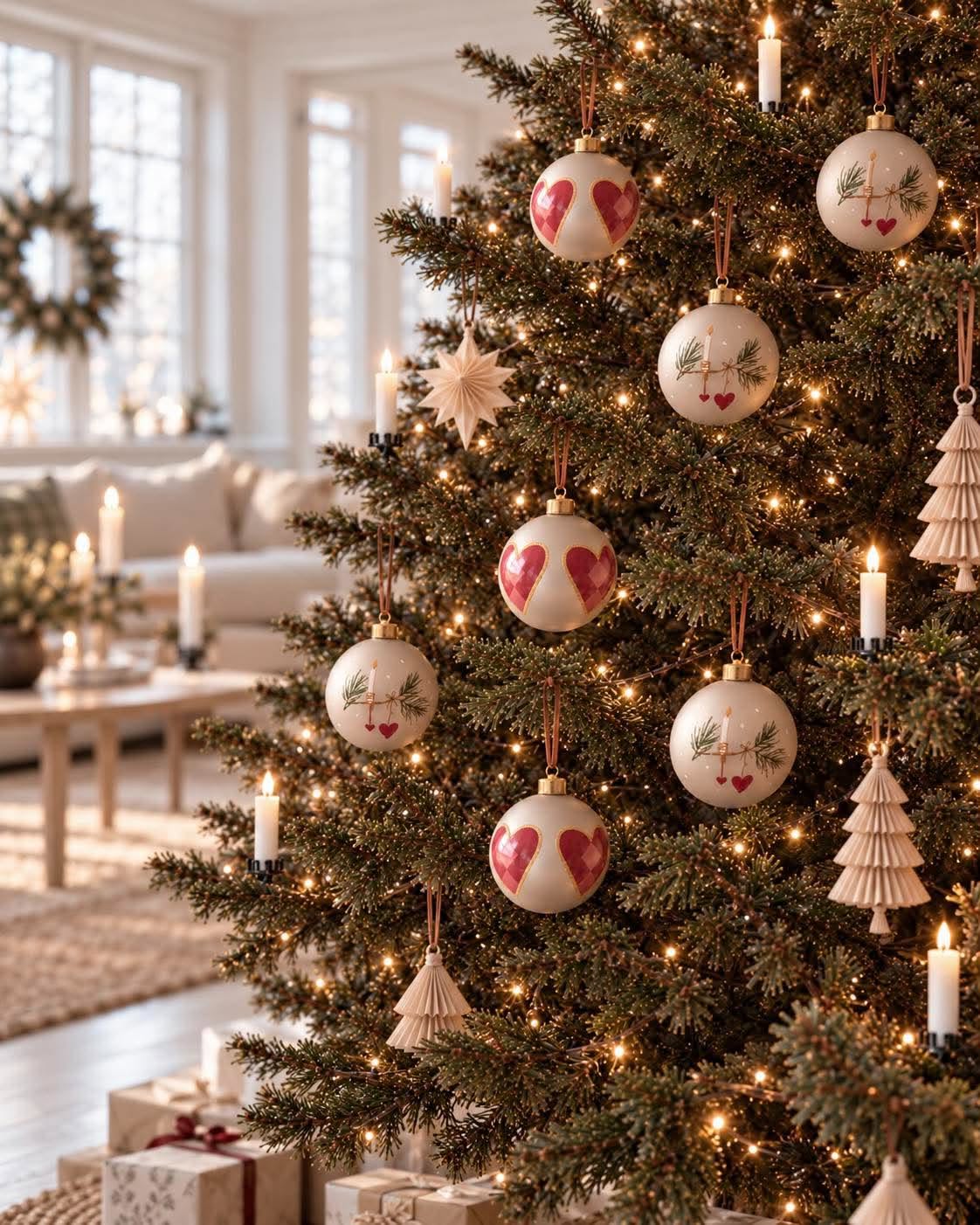 Weihnachtskugeln - Set mit 2 Stk, Glas