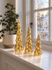 Weihnachtsbäume mit LED-Licht - Set mit 3 Größen