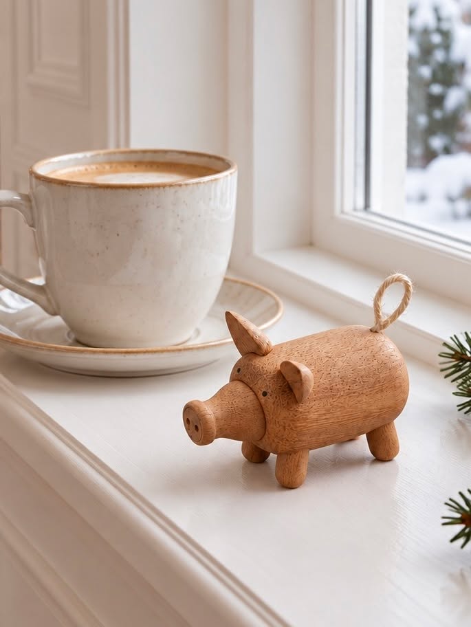 Schwein amberwood – dekoratives Holzschwein