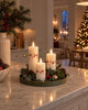LED Weihnachts-Blockkerzen - 3 Stk. mit Fernbedienung