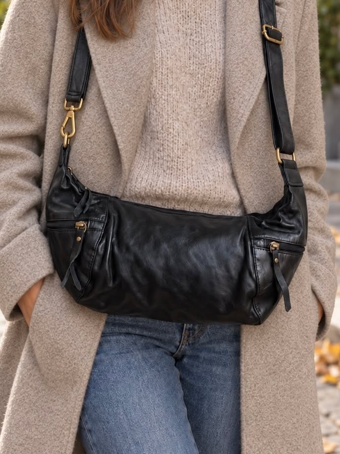 Tasche Jane Black – Schultertasche aus Leder