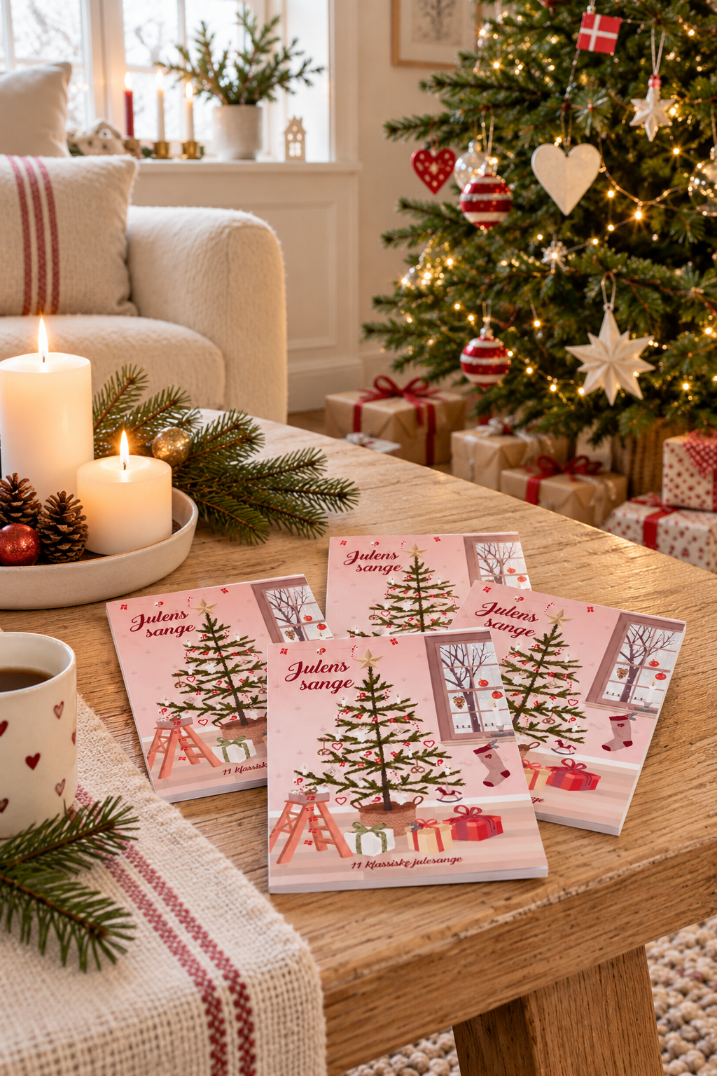 Weihnachtsliederheft mit dänischen Weihnachtsliedern - 4 Stück – Weihnachtslieder