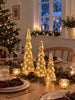 Weihnachtsbäume mit LED-Licht - Set mit 3 Größen