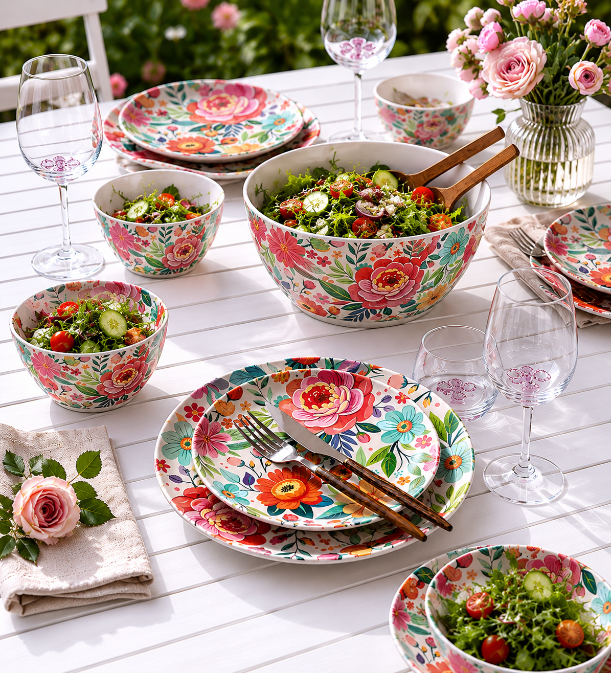Schale Flower Melamin
