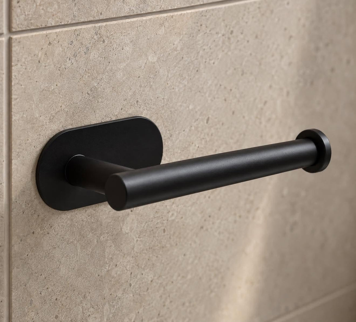 Toilettenpapierhalter Schwarz – Wandmontiert aus schwarzem Metall
