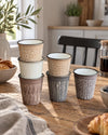 Espressotasse aus Steingut - 6 Stk