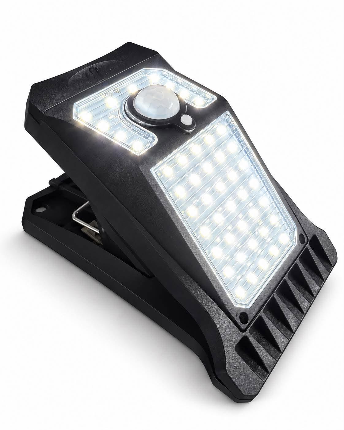 Clip-on-Lampe mit Solar und Sensor – Außenbeleuchtung