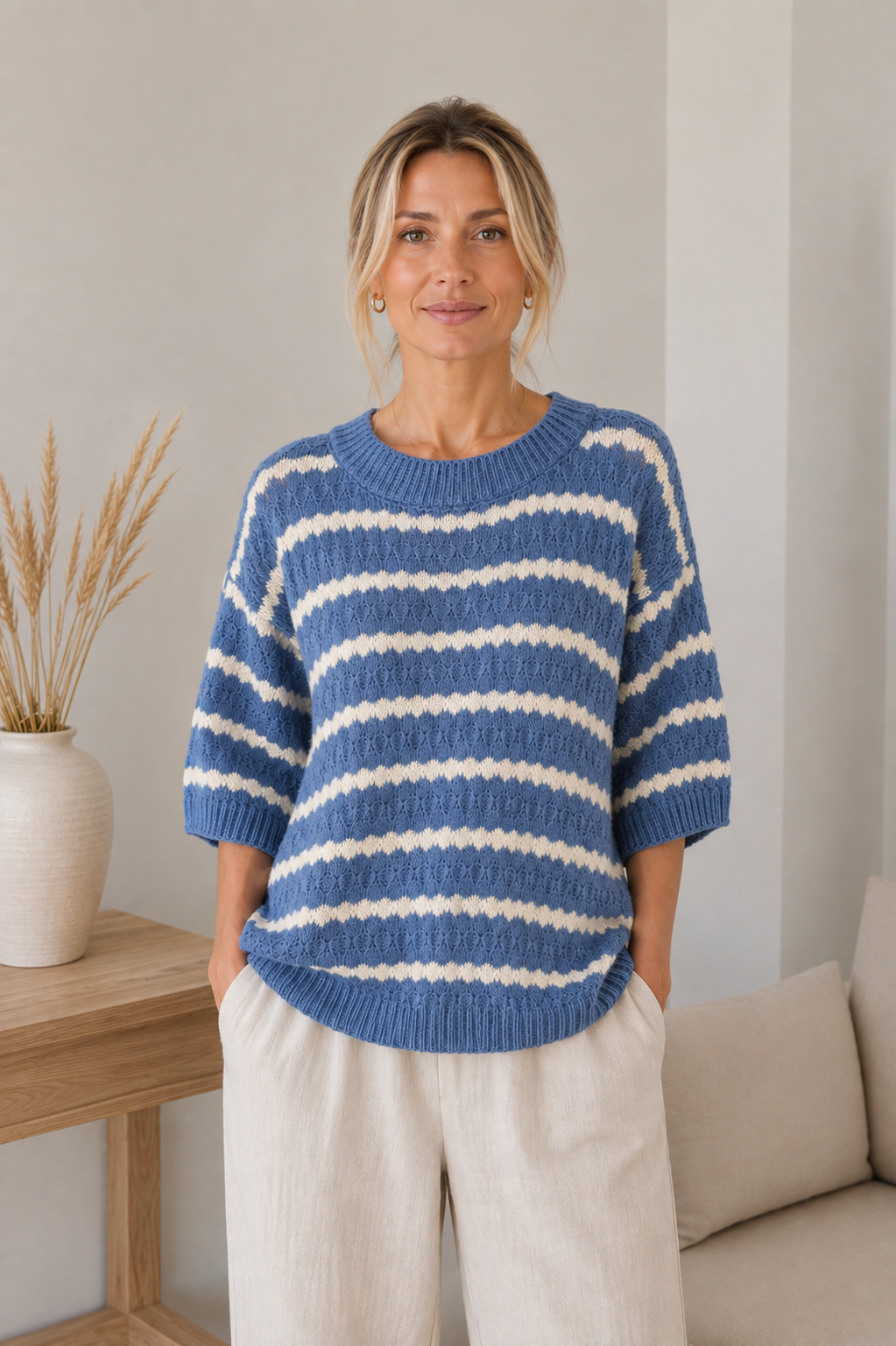 Strick Nayeli - Jeans blue