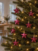 Weihnachtssterne 8 Stk. - Weinrot