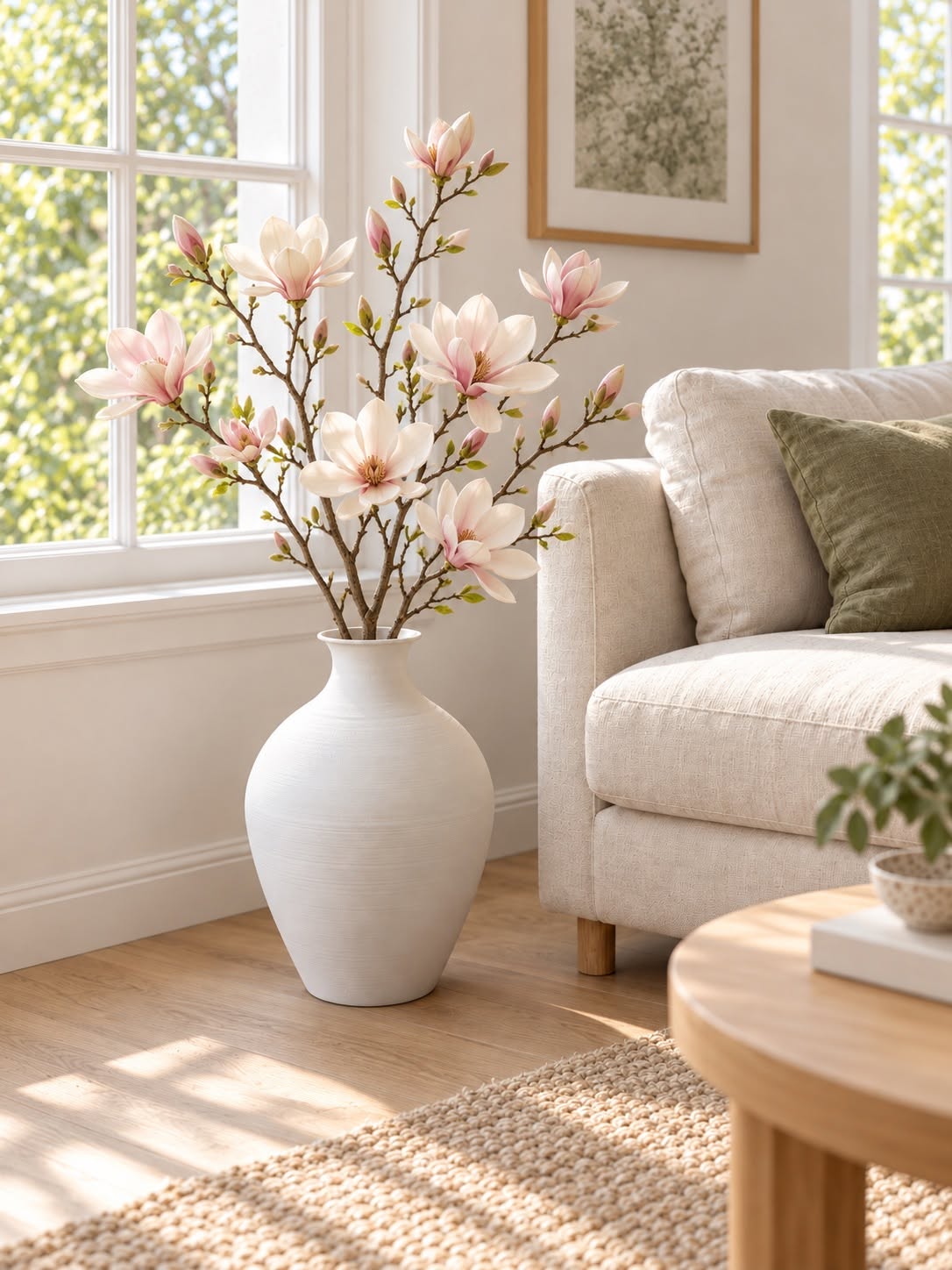 Vase aus Metall - White – matte weiße Metallvase