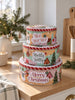 Set mit 3 Keksdosen – Weihnachtsmotiv