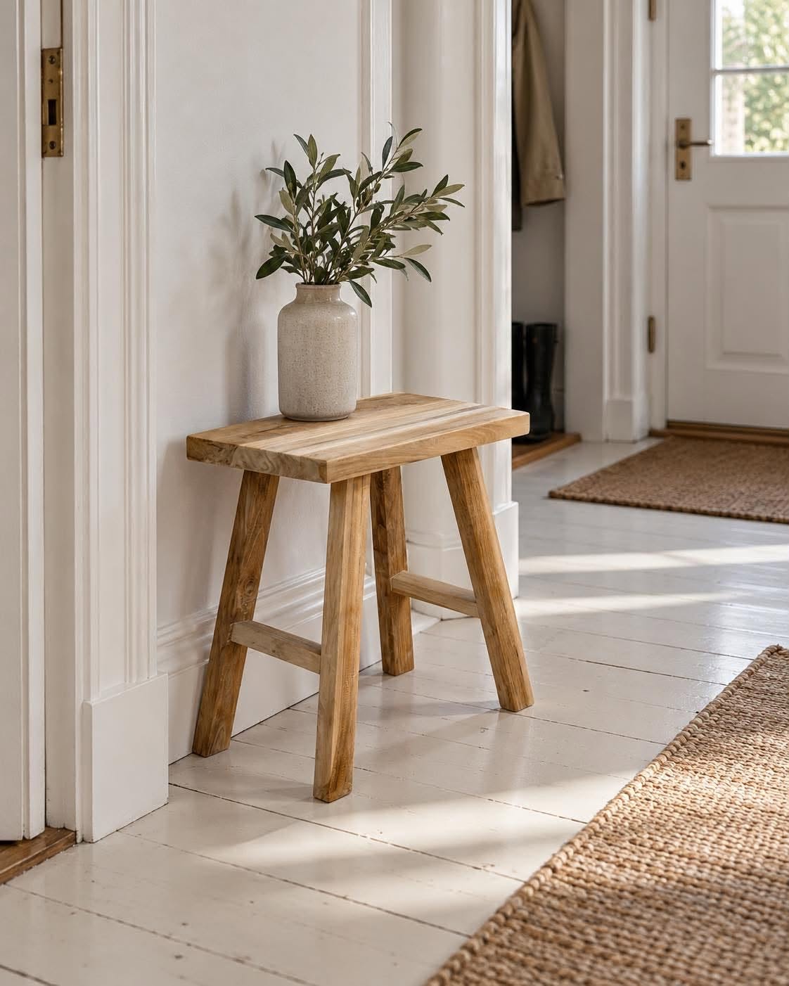 Hocker Teak – natur Teak