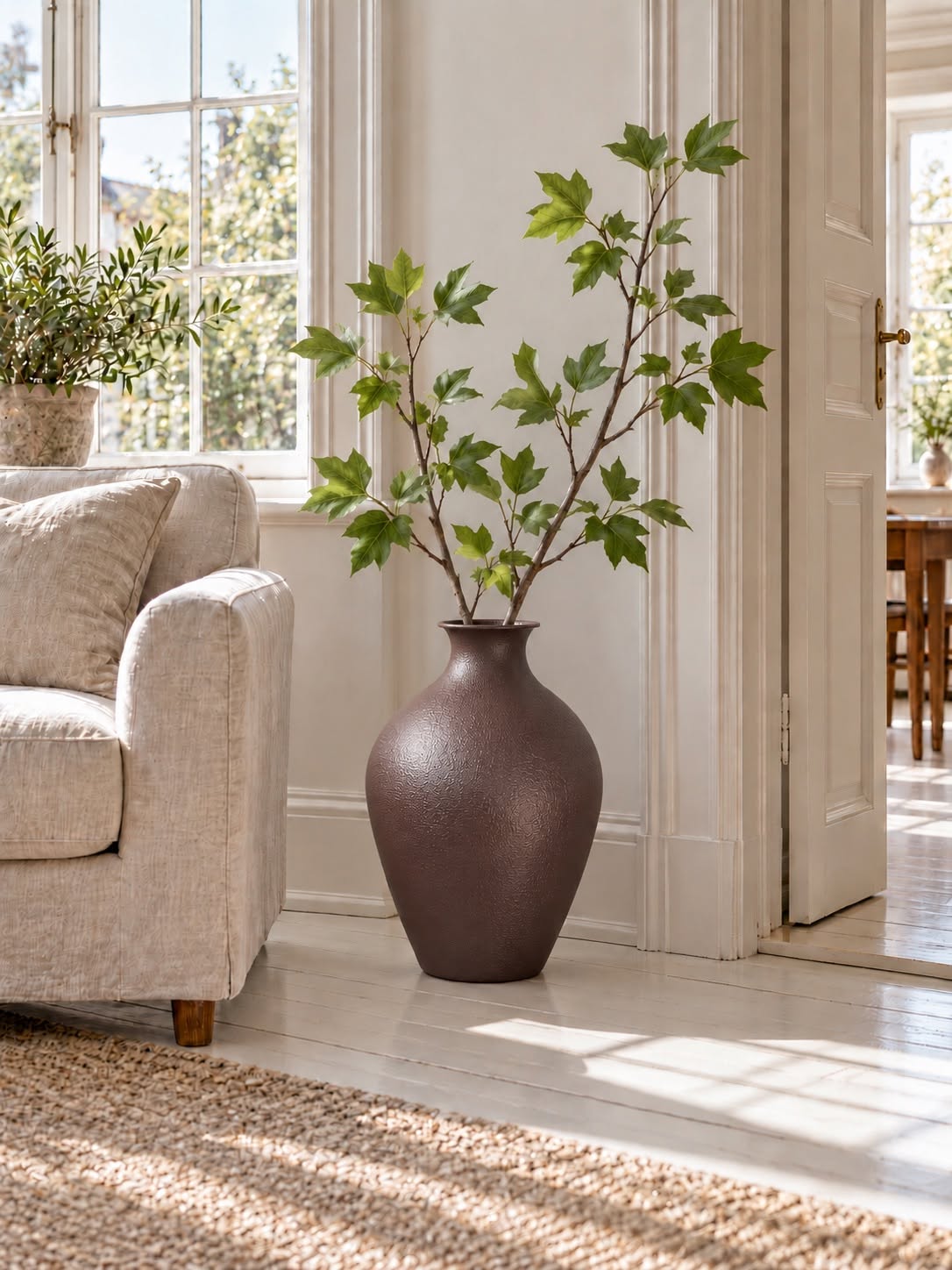 Vase aus Metall - Brown – Dunkelbraune Metallvase